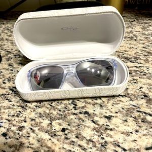 Oakley forehand silver shimmer sunglasses